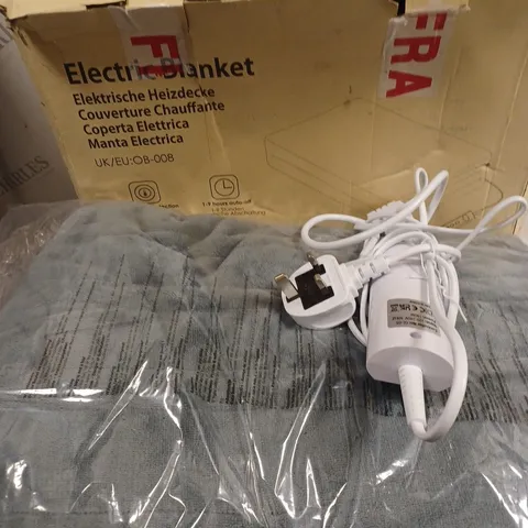 BOXED GREY ELECTRIC BLANKET