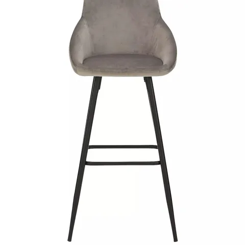 DAHLIA BAR STOOL - GREY/BLACK