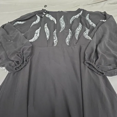 OASIS OCCASION BATWING MINI DRESS - SIZE 12