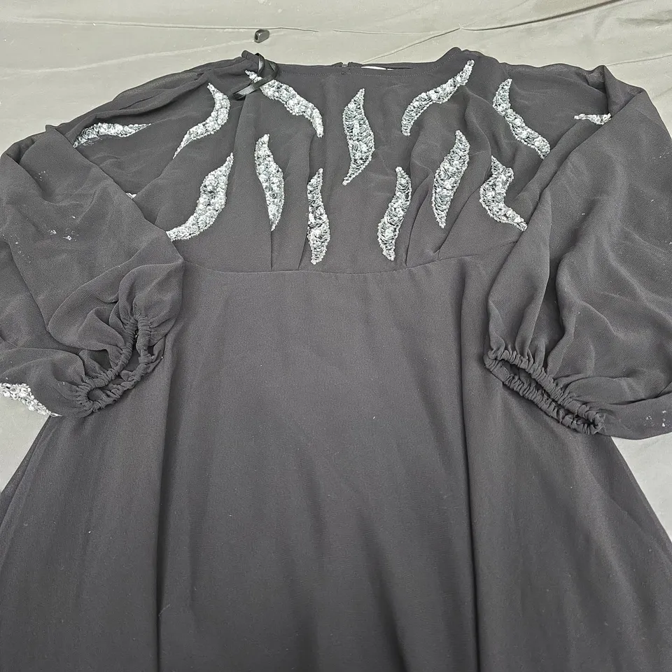 OASIS OCCASION BATWING MINI DRESS - SIZE 12