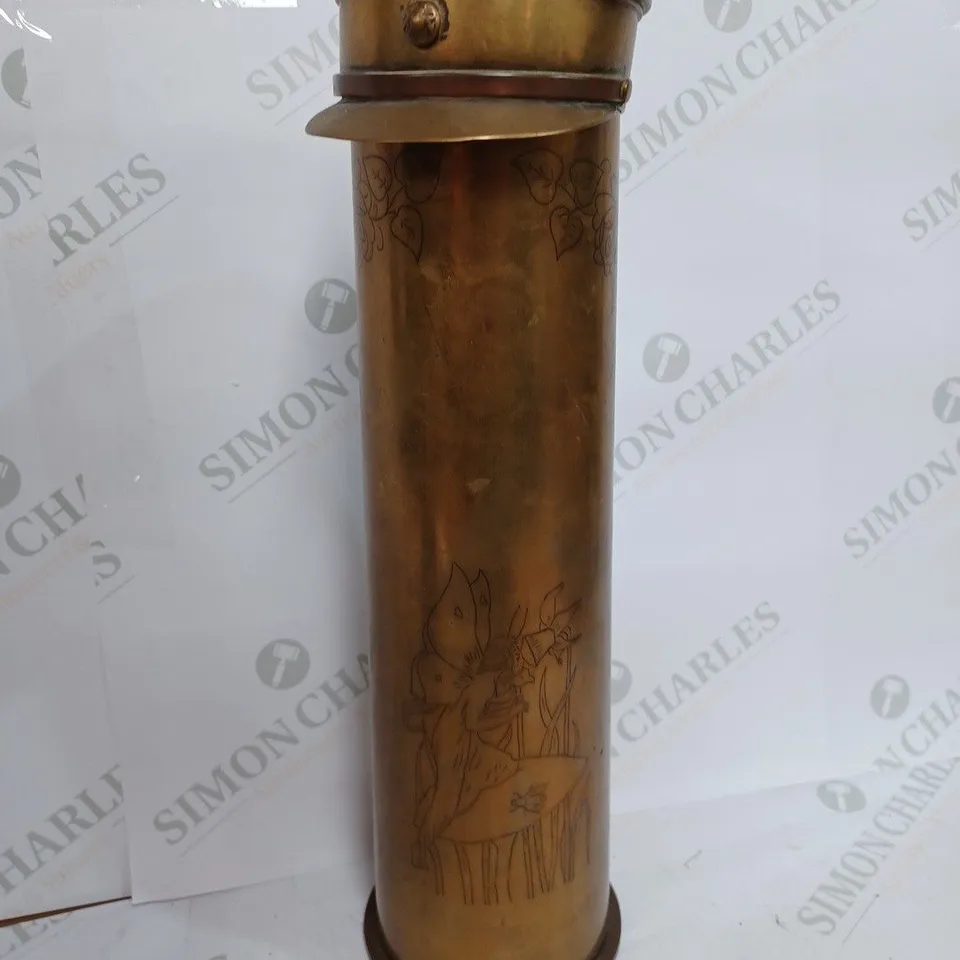 WWI VINTAGE REPURPOSED ARTILLERY SHELL VASE