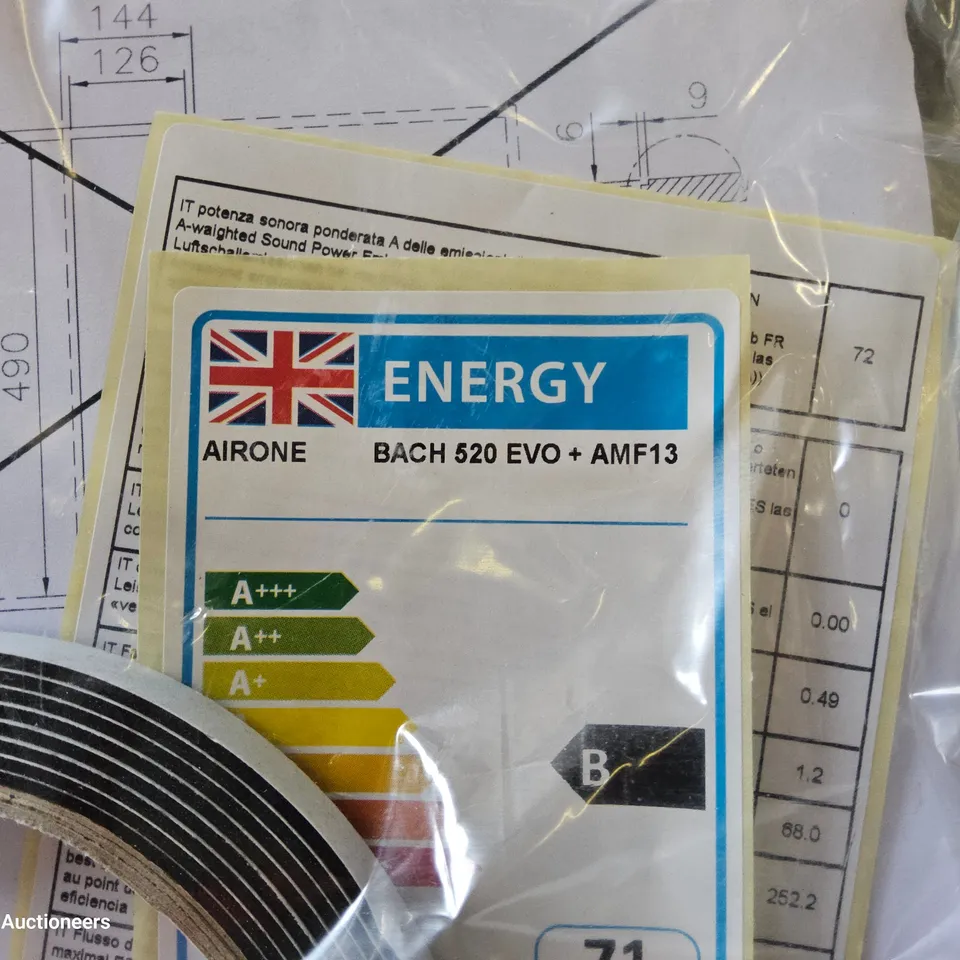 BOXED AIRONE BACH 520 EVO EXTRACTOR 