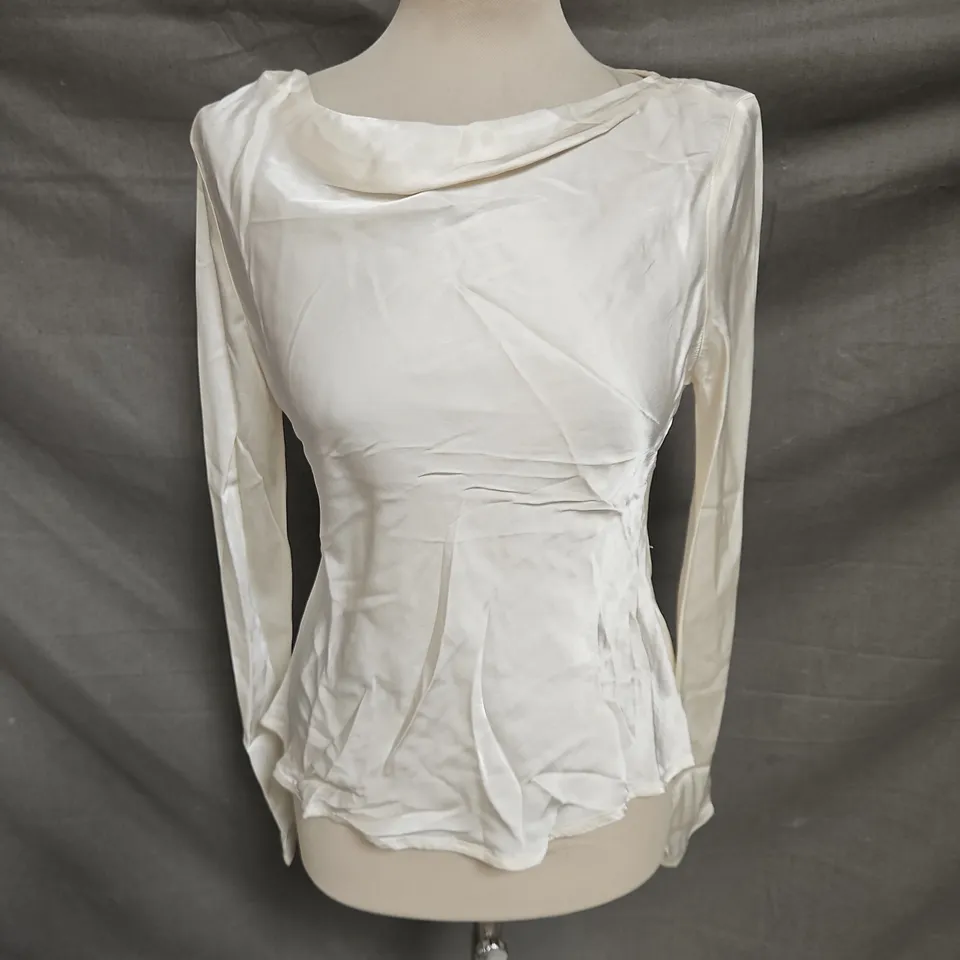 GHOST STUDIO ISABELLA BLOUSE IN IVORY SIZE XS