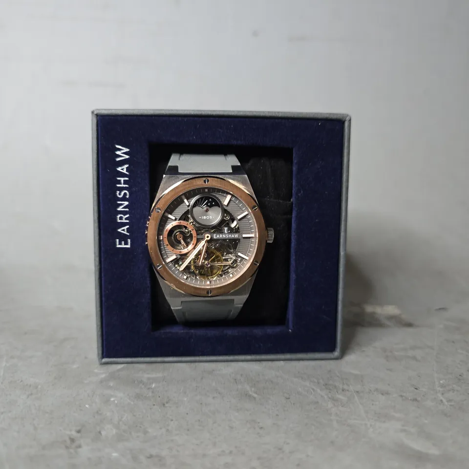 BOXED EARNSHAW CHRONOGRAPH WATCH