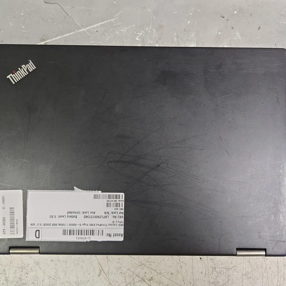 LENOVO THINKPAD X380 YOGA LAPTOP IN BLACK