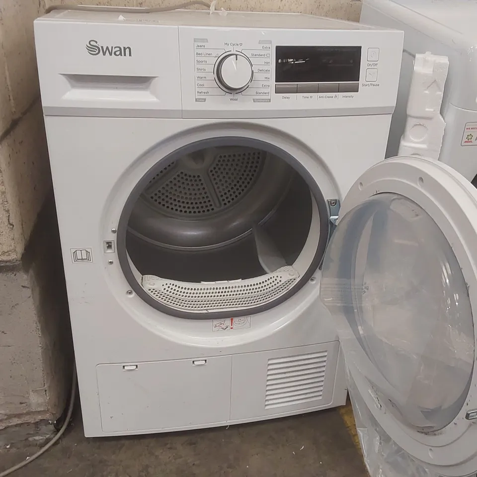 SWAN STC75110W 8KG LOAD CONDENSER TUMBLE DRYER - WHITE