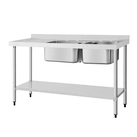 BOXED VOGUE DOUBLE SINK LEFT HAND DRAINER