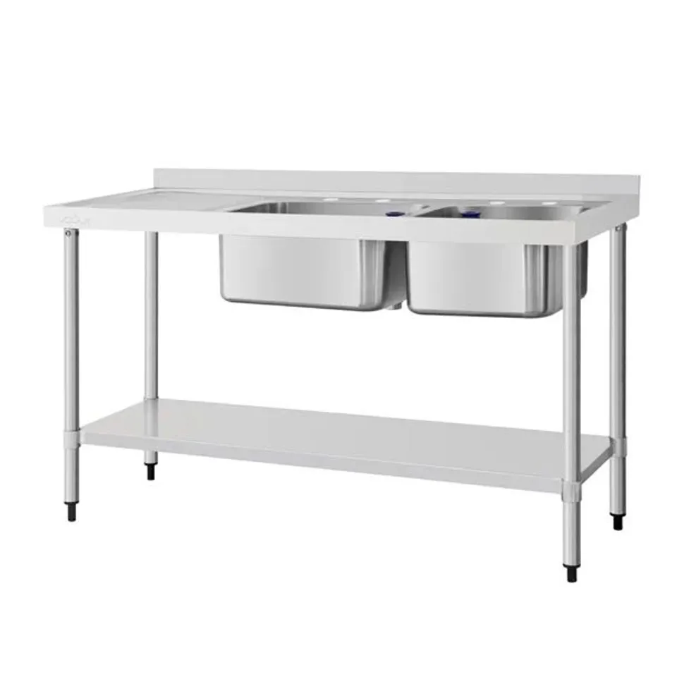 BOXED VOGUE DOUBLE SINK LEFT HAND DRAINER