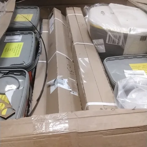 PALLET OF ASSORTED DIY, HOME IMPROVEMENT AND BUILDING PRODUCTS TO INCLUDE; PERMANENT POTHOLE REPAIR, INSULATION, WALL PANELLING, EASY FIX MORTAR ETC