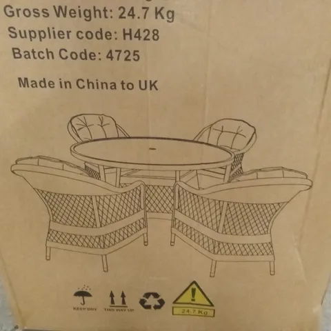 BOXED SET OF 2 VENICE OUTDOOR DINING CHAIRS // CHAIRS ONLY (1 BOX)