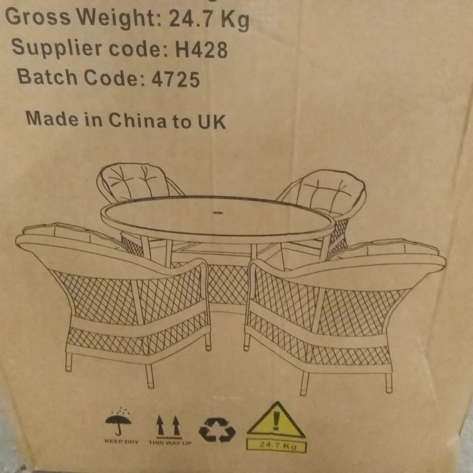BOXED SET OF 2 VENICE OUTDOOR DINING CHAIRS // CHAIRS ONLY (1 BOX)