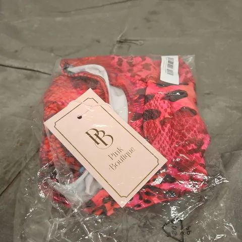 PINK BOUTIQUE ANIMAL PRINT LONG SLEEVE TOP