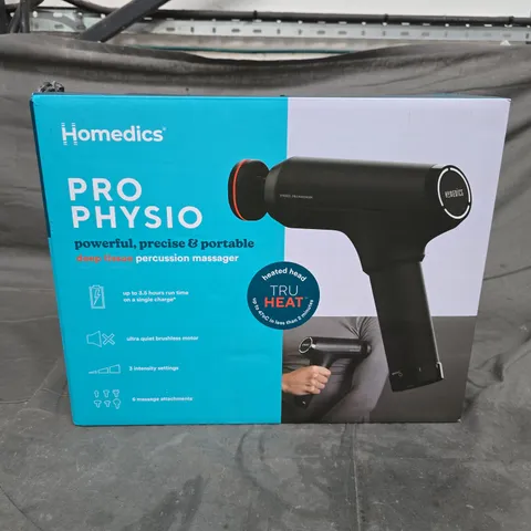 HOMEDICS PRO PHYSIO DEEP TISSUE PERCUSSION MASSAGER – BOXED
