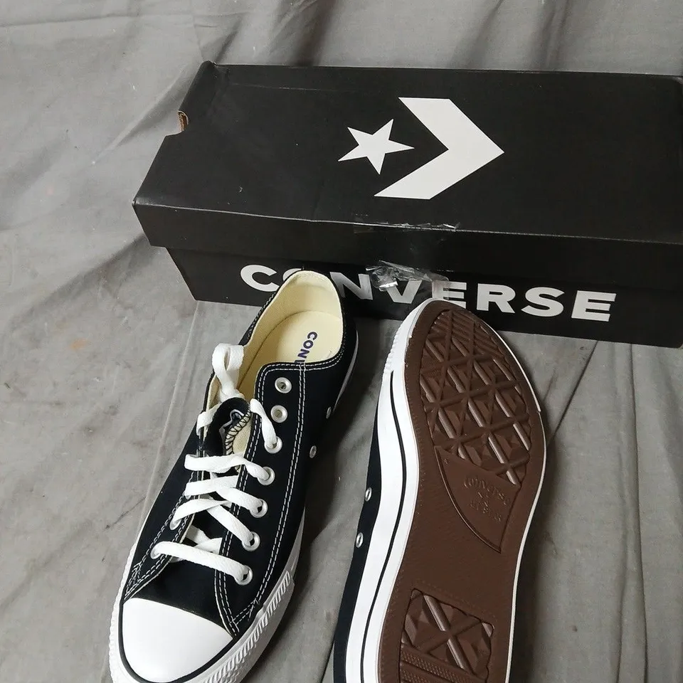 CONVERSE CHUCK TAYLOR ALL STAR LOW-TOP SNEAKERS – BLACK - SIZE UK11