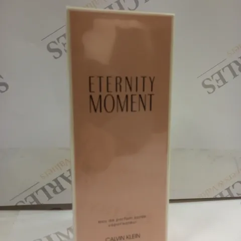 BOXED AND SEALED ETERNITY MOMENT EAU DE PARFUM CALVIN KLEIN 100ML