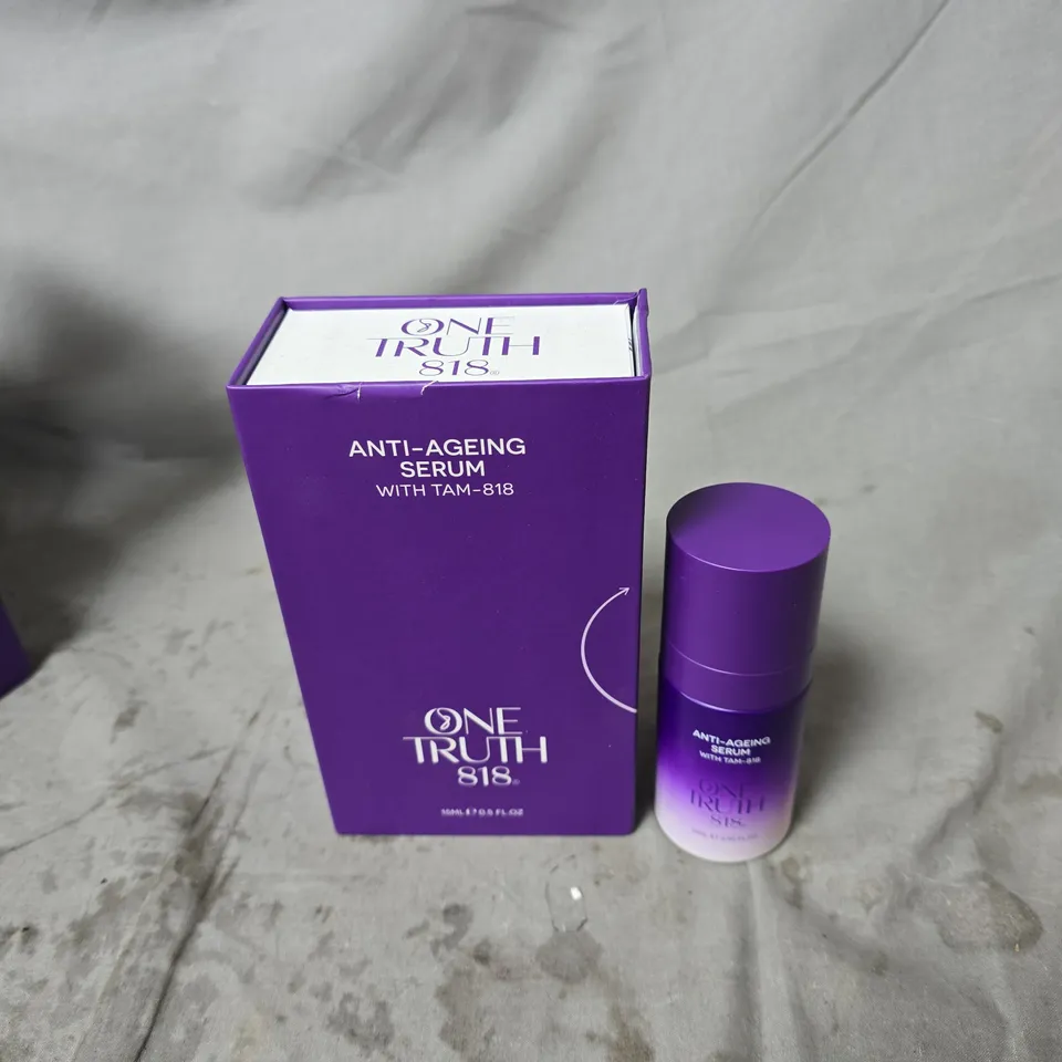ONE TRUTH 818 ANTI AGEING SERUM WITH TAM 818 15ML BOXED