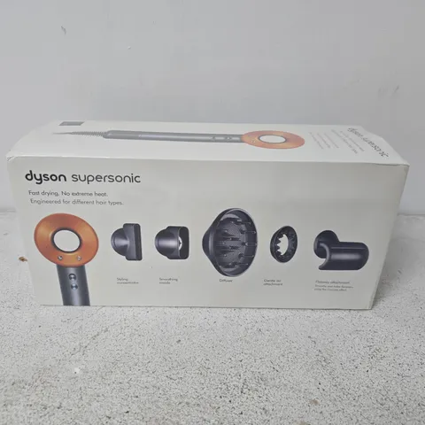 BOXED AND SEALED DYSON HD08 SUPERSONIC HAIR DRYER NICKEL/COPPER