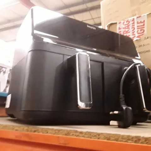UNBOXED KEPLIN AIR FRYER WITH DUAL COOKING ZONES BLACK COLOUR