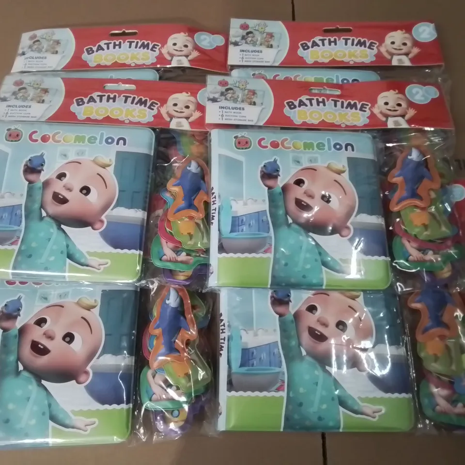 LOT OF 6 BRAND NEW COCOMELON BATH TIME BOOKS
