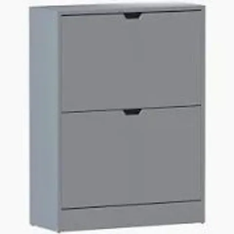 BOXED LASSÍC 2 DRAWER SHOE CABINET -GREY-