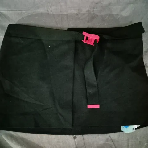 OFF-WHITE BUCKLE MINI SKIRT – BLACK, SIZE UNSPECIFIED