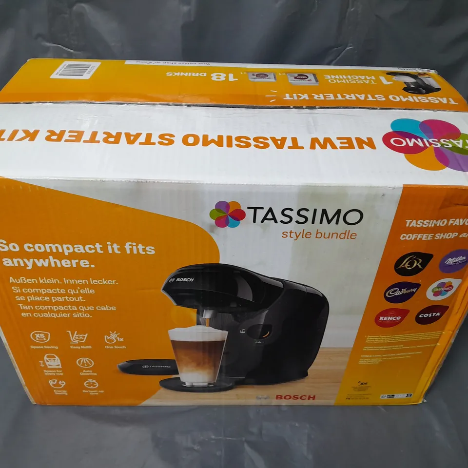 BOXED BOSCH TASSIMO STYLE COFFEE MACHINE