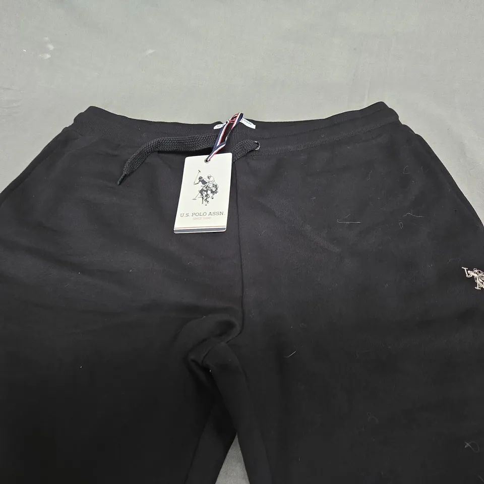 US POLO ASSN JOGGERS IN BLACK - LARGE