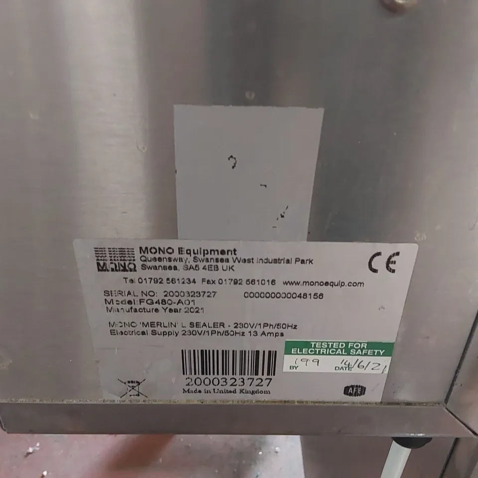 MONO EQUIPMENT FG480-A01 COMMERCIAL L SEALER