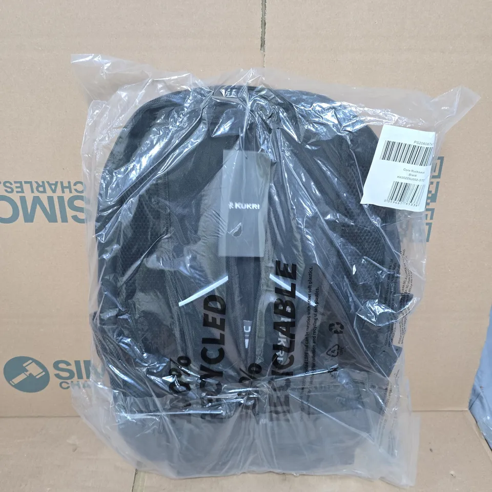 BAGGED KUKRI CORE RUCKSACK IN BLACK
