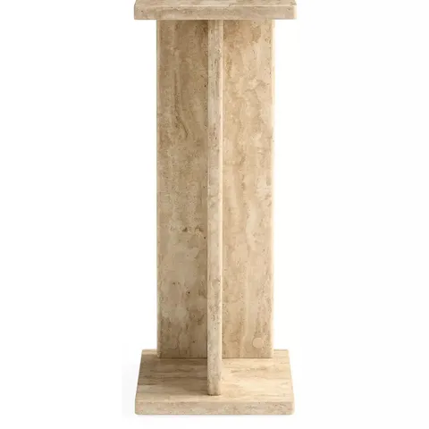 BLOC STONE EFFECT PEDESTAL TABLE