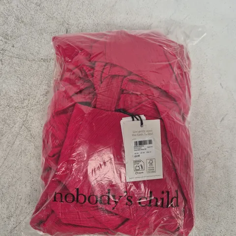 BAGGED ZOLA MIDI DRESS SSIN DARK PINK SIZE UK 18