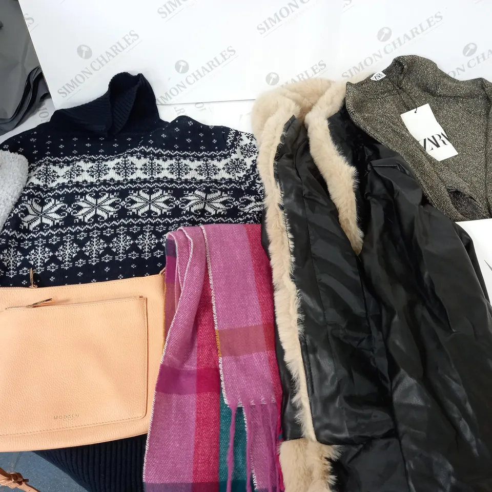 large quantity of assorted clothing items to include zara, modalu and accessorize