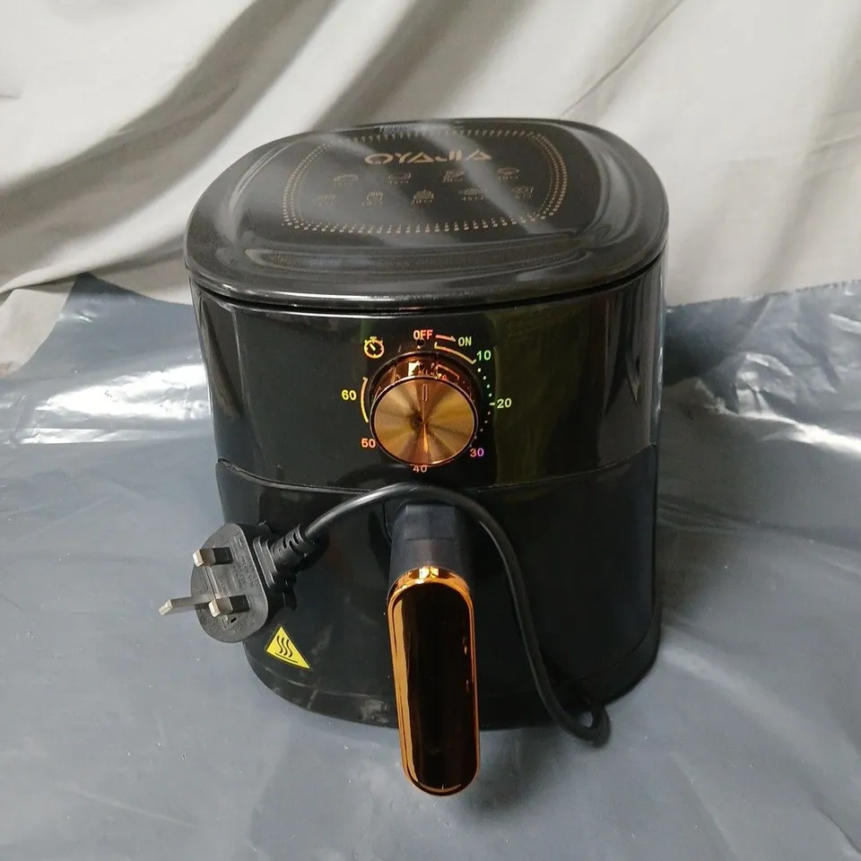 OYAMA AIR FRYER – BLACK WITH COPPER HANDLE (BOXED)