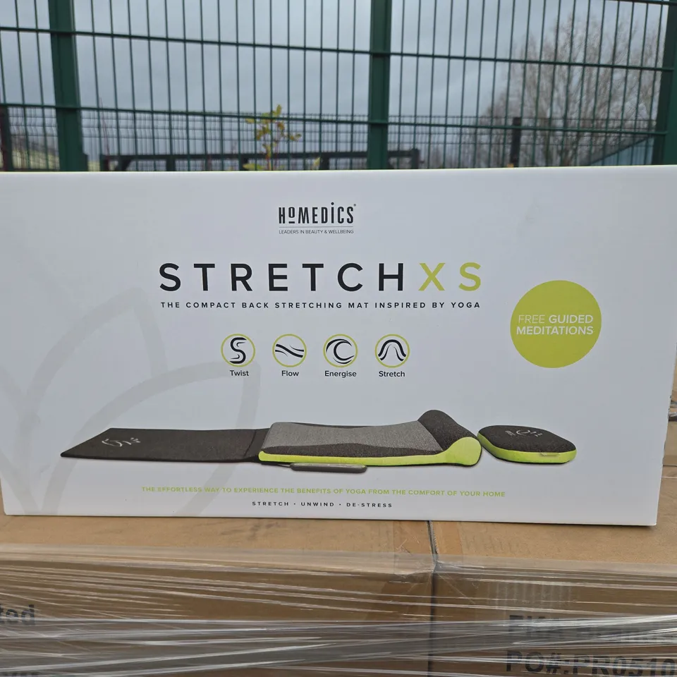 SET OF 2 BOXED HOMEDICS STRETCH XS COMPACT BACK STRETCHING MAT 