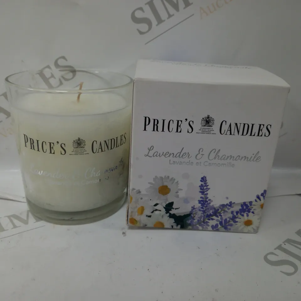 BOXED PRICES CANDLES LAVENDER & CHAMOLIME 