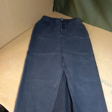 MONKL BLACK DENIM LONG SKIRT SIZE 40