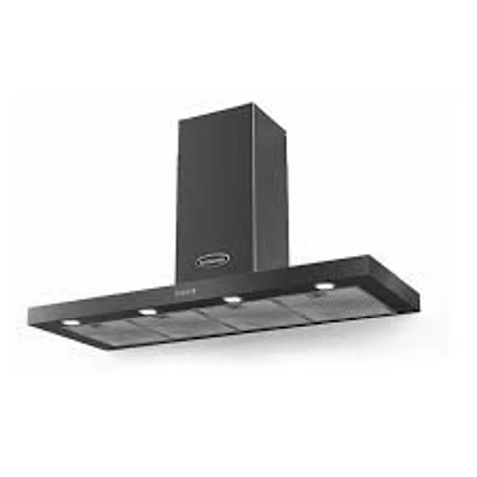 BRAND NEW BOXED BRITANNIA POETICO 120 FLAT BLACK COOKER HOOD
