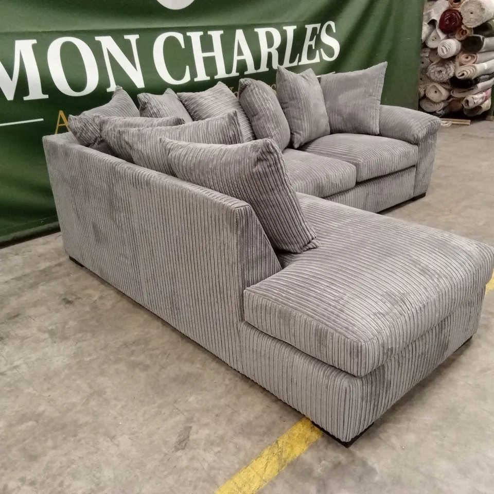 AMALFI LEFT HAND SCATTER BACK FABRIC CORNER CHAISE SOFA RRP £819