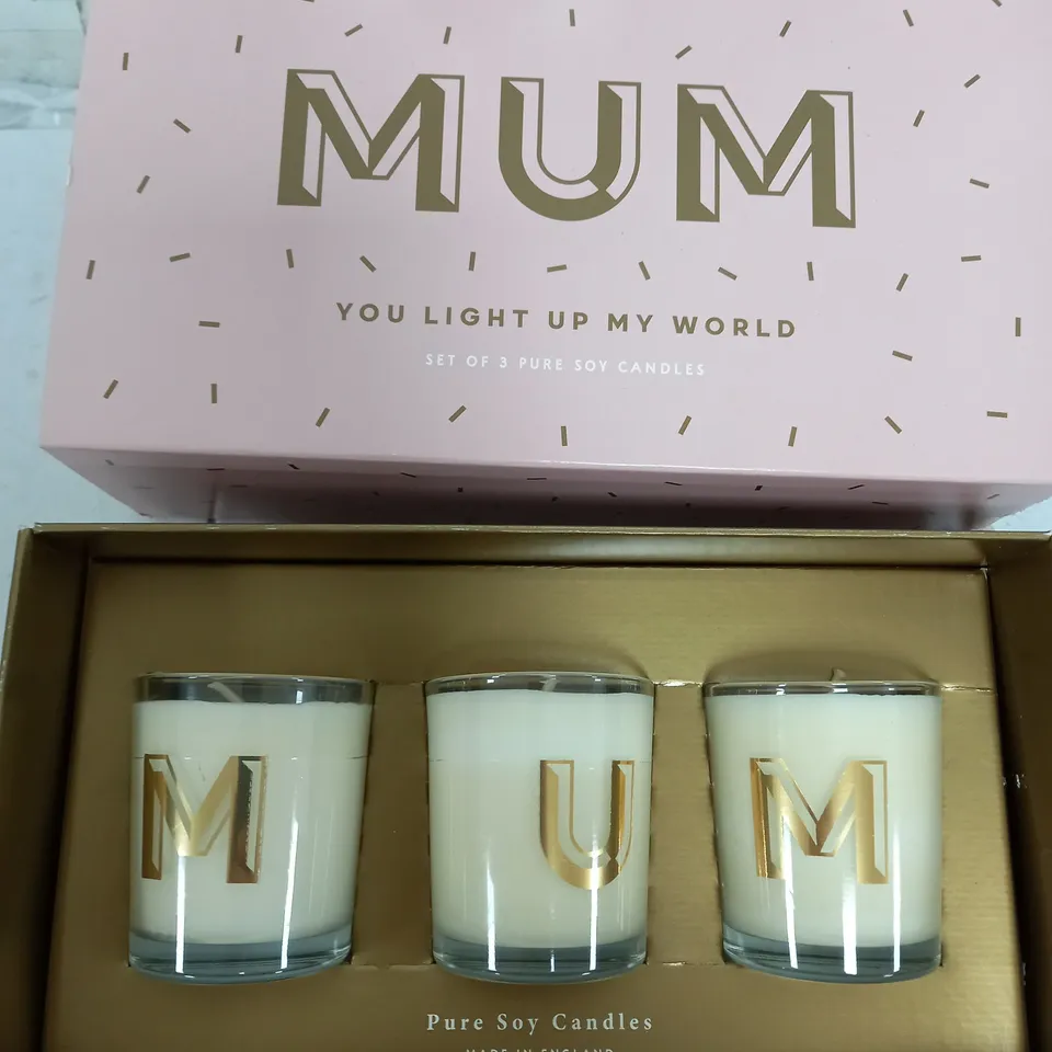 AERY SET OF 3, 80G SOY WAX CANDLES GIFT SET (MUM SET)