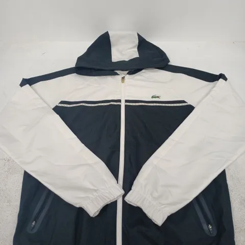 LACOSTE COLOUR-BLOCK WINDBREAKER JACKET – SIZE M