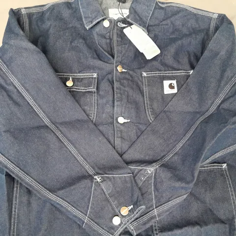 CARHARTT MICHIGAN COAT IN DENIM BLUE SIZE MEDIUM