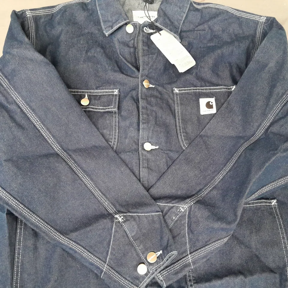 CARHARTT MICHIGAN COAT IN DENIM BLUE SIZE MEDIUM