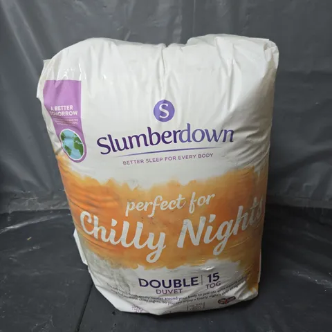 SLUMBERDOWN CHILLY NIGHTS DOUBLE 15 TOG EXTRA WARM WINTER DUVET