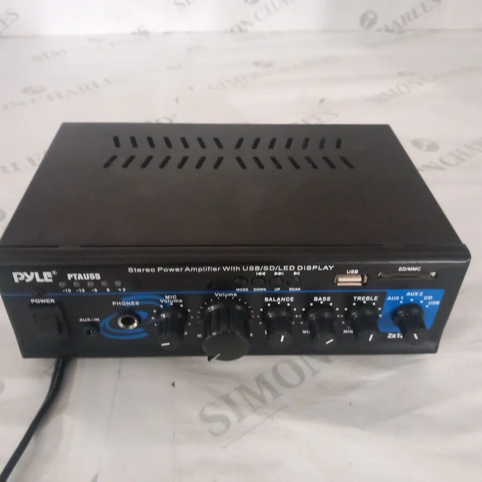 PYLE USA PTAU55 2X120W STEREO POWER AMPLIFIER RRP £124.99