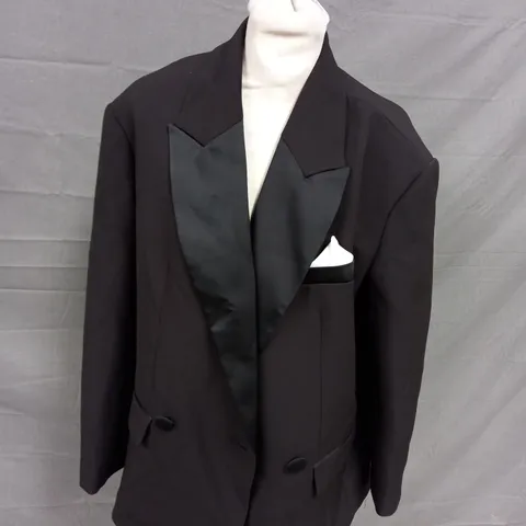 RIVER ISLAND BLACK BLAZER WITH 2 BUTTONS - EUR 34