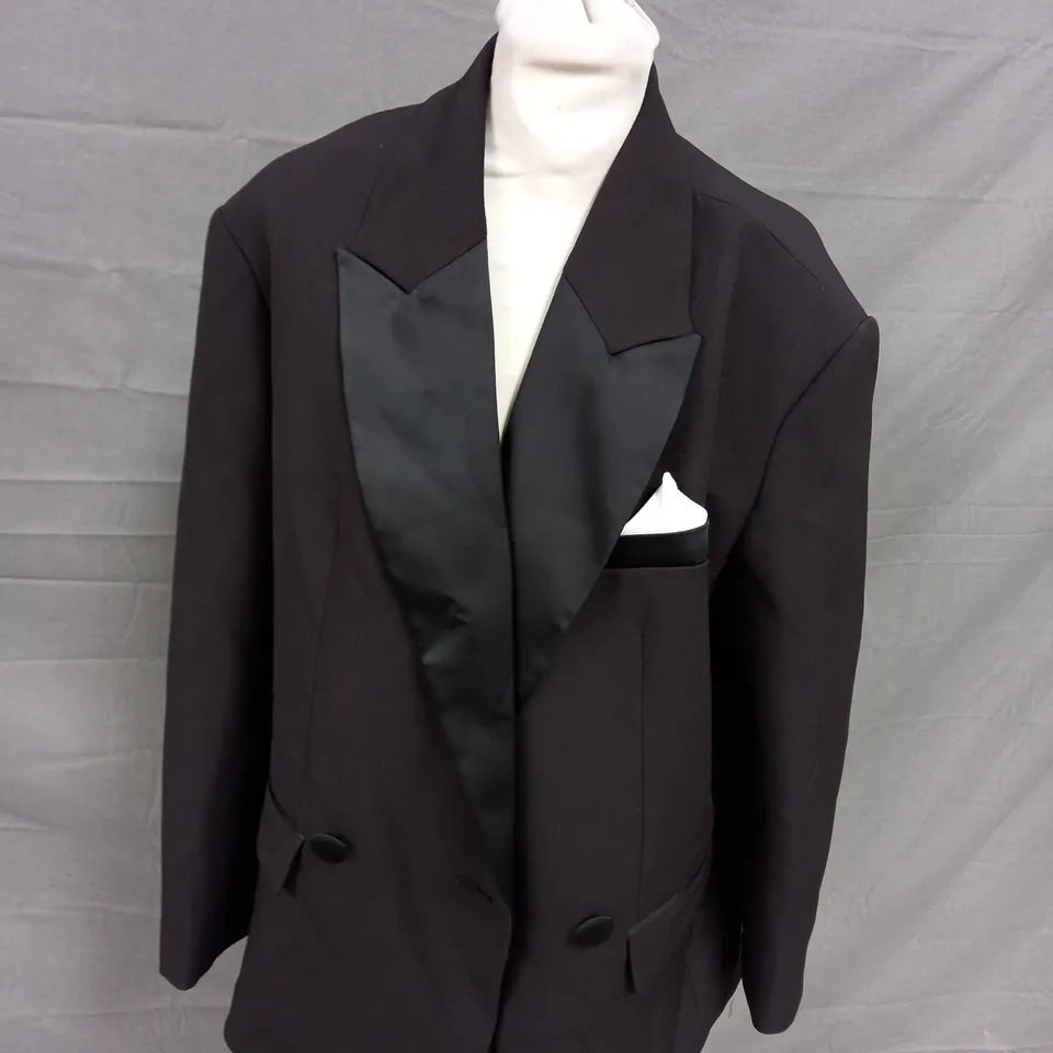 RIVER ISLAND BLACK BLAZER WITH 2 BUTTONS - EUR 34