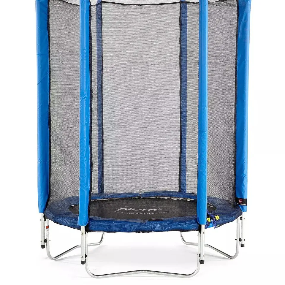 BOXED JUNIOR SPRINGSAFE 4FT TRAMPOLINE & ENCLOSURE - BLUE - COLLECTION ONLY