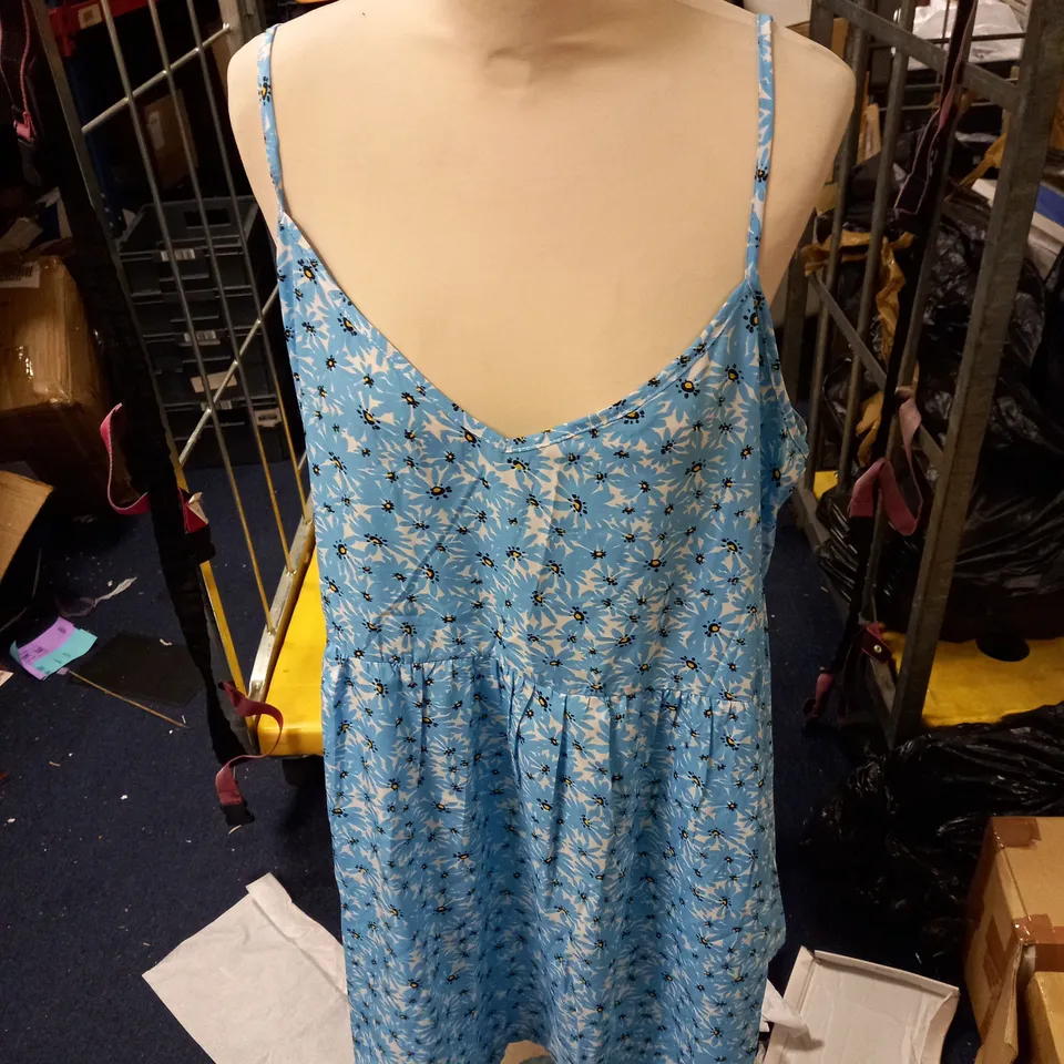 BLUE FLORAL DRESS SIZE 18