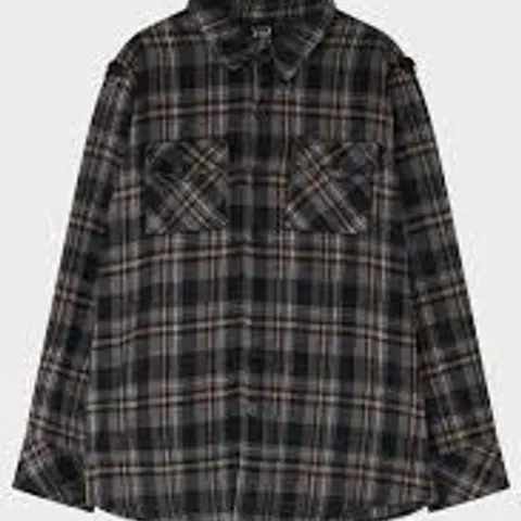 BRAND NEW BAGGED KILLSTAR BURNING LIGHT SHIRT IN BLACK/GREY - L