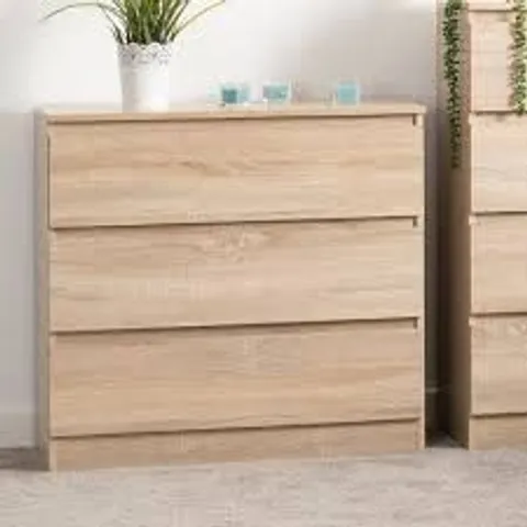 BOXED MALVERN 3 DRAWER CHEST (1 BOX)
